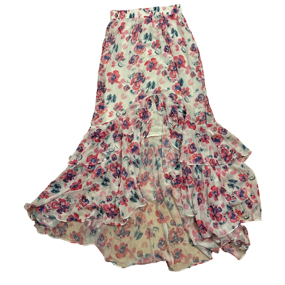 NWT Allison New York floral high low skirt size small